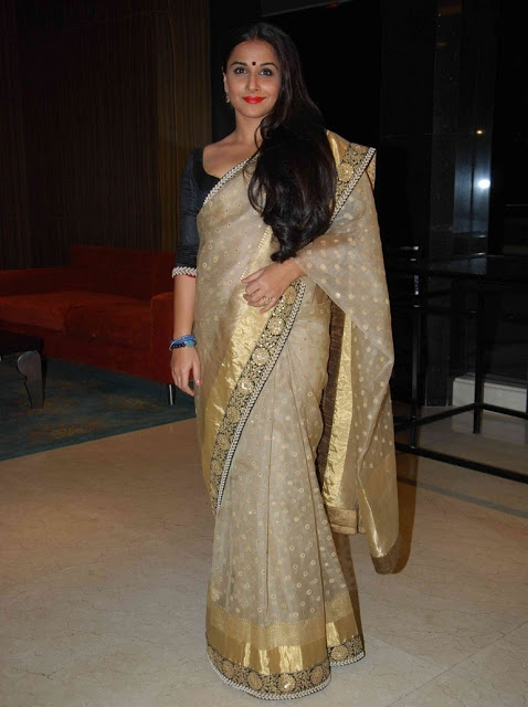 Actress Vidya Balan Photos In Designer Saree 11